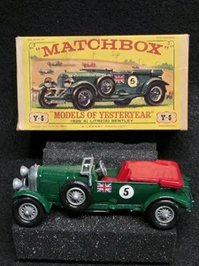 Matchbox Models of Yesteryear Y-5 1929 41/2 Litre(s) Bentley with Type E1 Box - Picture 1 of 7