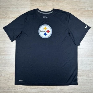 Pittsburgh Steelers Nike NFL Tee Athletic Fit Football Black XXL Men’s Shirt - Picture 1 of 7