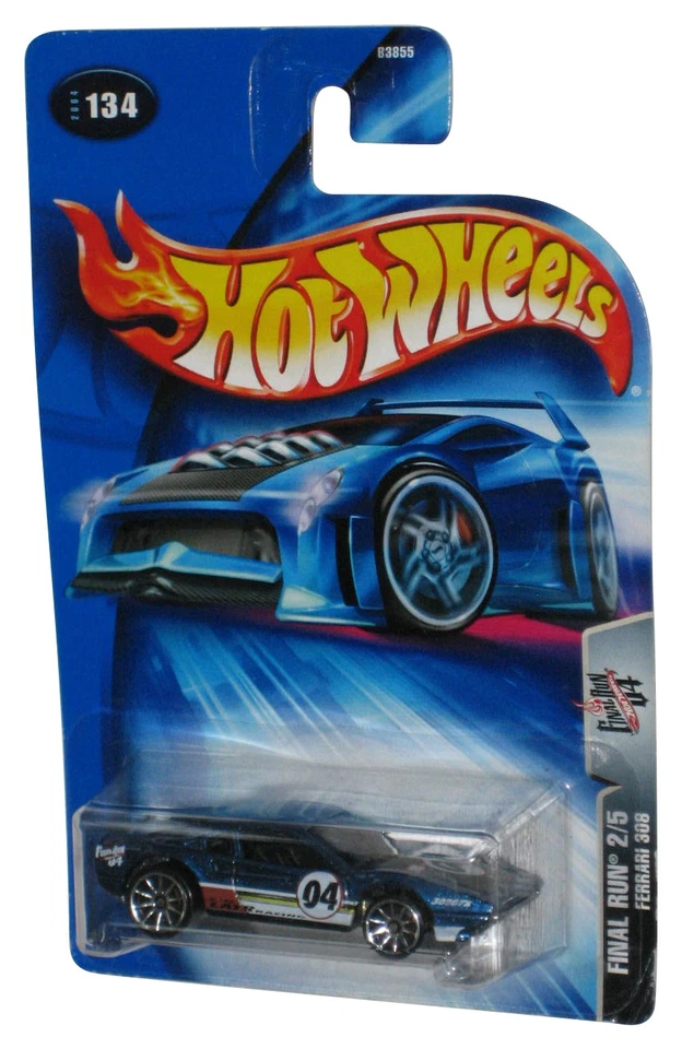 Hot Wheels Final Run 2/5 (2004) Ferrari 308 Blue Toy Car #134 - Image 1 of 1