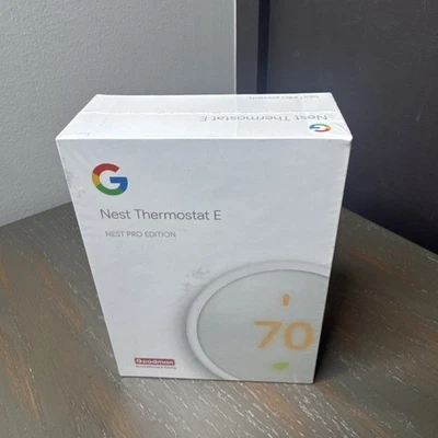 Google A0063 Nest Thermostat E Pro Edition Smart Thermostat White New Sealed - Image 1 of 4