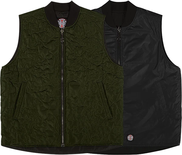 INDEPENDENT CORE REVERSIBLE VEST SMALL FORSET GREEN - Image 1 of 1