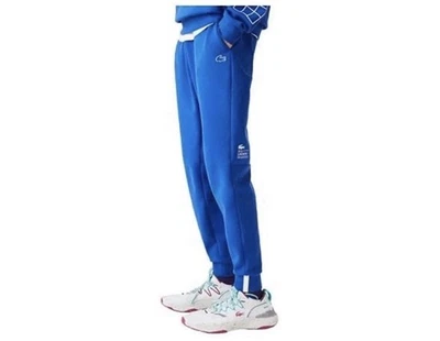 LACOSTE Slim Fit Oversized Blue Branded Trackpants Size XXL (7) Cotton Blend NWT - Image 1 of 4