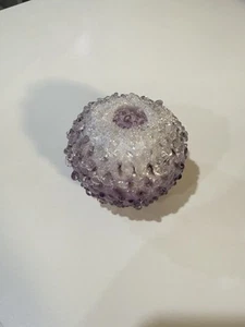 Marsha Blaker Brown Studio Art Glass Ice Ball Signed Marked - Picture 1 of 7