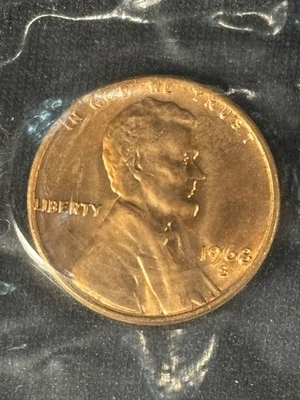 1968-S Lincoln Memorial Cent IN MINT CELLO Classic American 1c Coin - Image 1 of 4