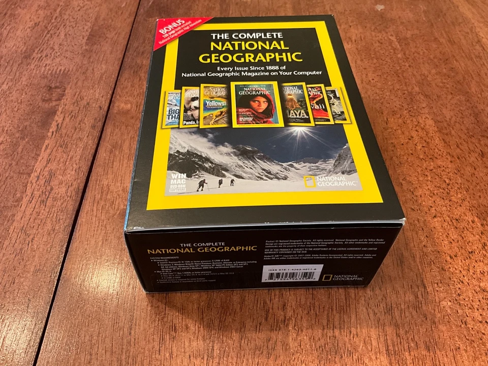 The Complete National Geographic Every Issue Since 1888 on 6 DVD-ROMS - 2008 NEW - Image 1 of 4