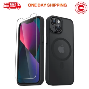 Funda con Protector de Pantalla Delgada Magnética Antigolpes para iPhone 14/13 - Imagen 1 de 7