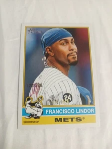 Topps Heritage 2025 - Francisco Lindor #229 Bicentenario 1776-1976 144/200 SSP - Imagen 1 de 3