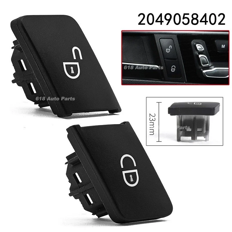 Botón interruptor cerradura puerta asiento conductor delantero izquierdo mercedes-benz w204 w212 2008-2018 Foto 1 de 4