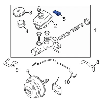 For Infiniti G35 2003-2008 Infiniti 4604864J21 Brake Fluid Level Switch Foto 1 de 4