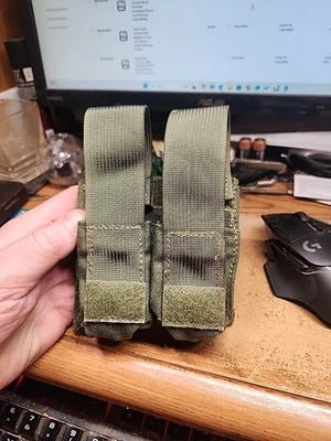 Bolsa de cargador de pistola doble de alta calidad OD verde con cóndor de retención de fricción? Foto 1 de 4