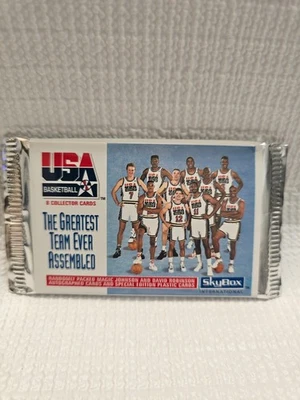 '92 EE. UU. Baloncesto (Sueño) 7 Cartas Pippen/Pájaro/Magia/Ewing/Stockton/Mullin/Entrenador Foto 1 de 4