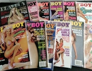 Vintage 2001 Playboy Magazine Complete Set Full Year 12 Issues w/Centerfolds - Picture 1 of 24