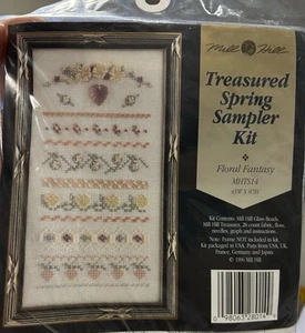 Mill Hill VTG Treasured Spring Sampler Floral Fantasy Cross Stitch Kit MHTS14 - Picture 1 of 3