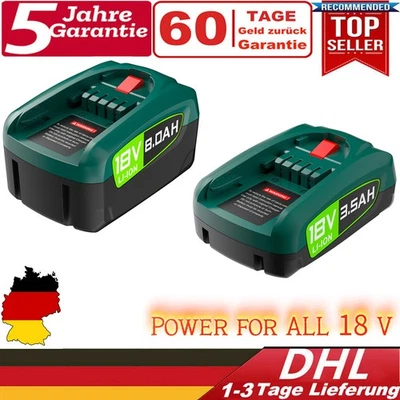 MARKENLOS 18V 8Ah Li-Ion Akku für Bosch Gardena P4A GLORIA Gardena PBA PSB PSR 18v-system
