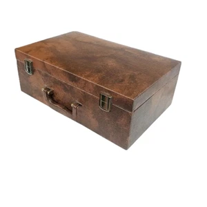 Leatherette Luxurious Chess Storage Box - Compartments Design - Picture 1 of 2