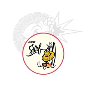 Just Surf Van Life Vinyl Sticker Camper camping Motorhome Van Decal t5 t6 aloha - Picture 1 of 1