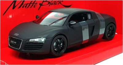 Welly NEX 1/24 Scale Diecast 22493MA-W - Audi R8 - Matte Black - Image 1 of 4