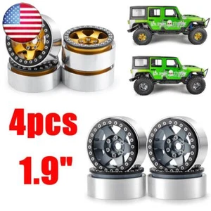 FLYXM 4pc 1.9" Beadlock Wheels Rims for RC 1:10 Axial SCX10 CC01 D90 TRX4 Tamiya - Picture 1 of 27