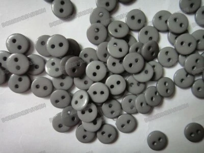 9mm 100pcs 2-Holes Round Resin Sewing Clothes Buttons Diy Toy Craft Scrapbook  - Image 1 of 3