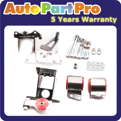 Montaje de motor de aluminio Billet para Honda Civic Acura CSX 06-11 K20 K24 FA FG Foto 1 de 4