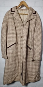 Vintage Lama Wolle Devonshire Lady Damen Mantel Extra Large UK Größe 3XL - Bild 1 von 7