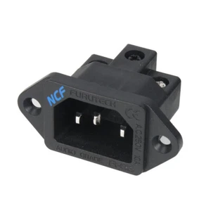 FURUTECHE FI-06 NCF Nano Crystal Rhodium-plated Solderless Tailstock IEC Socket - Picture 1 of 4