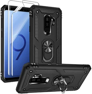 Case for Samsung Galaxy S9 Plus Military Grade with HD Screen Protectors, Stand - Picture 1 of 6