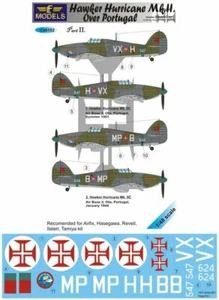 Hawker Hurricane Mk.II sobre Portugal Pt.2 - JUEGO DE CALCOMANÍAS, LFC48152, MODELOS LF, 1:48 - Imagen 1 de 1