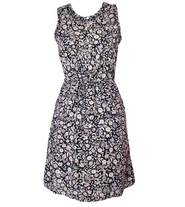 Lucky Brand Black and Brown Floral Sleeveless Dress Size XS - Picture 1 of 8