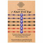 6pcs/Set 7 Knots Evil Eye Red String Bracelet Buddhistic Lucky Kabbalah Amulet