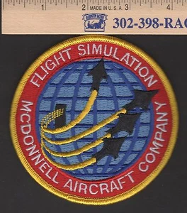 Flight Simulation McDonnell Aircraft Company Patch St Louis - Picture 1 of 1