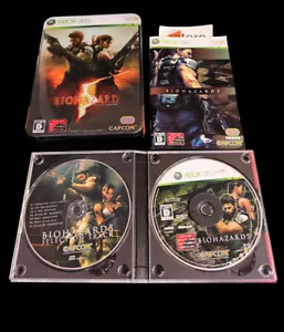 BIOHAZARD 5 DELUXE EDITION STEELBOX RESIDENT EVIL Xbox 360 JAP xbox360 - Foto 1 di 6