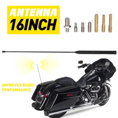 Kit de antena apto para Harley Davidson Tri Road King Street Electra Glide 1986-2023 Foto 1 de 4