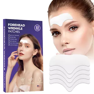 Forehead Wrinkle Patches - 12pcs Smooth Fine Lines & Wrinkles, Anti-Wrinkle Patc - Picture 1 of 7