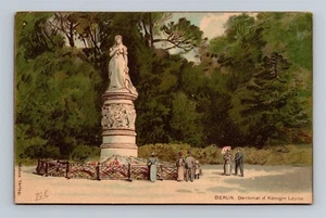 Postal Monumento a la Reina Louise Tiergarten Park en Berlín, Alemania c.1905 - Imagen 1 de 2