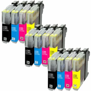 12 Druckerpatronen XL kompatibel für Brother DCP 145C, DCP 165C, DCP 195C - Bild 1 von 5