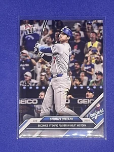Shohei Ohtani Los Angeles Dodgers 1st 50/50 Season MLB 2024 Topps Now #722 Base - Picture 1 of 2