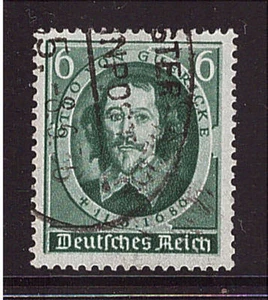 Deutsches Reich 608 II gestempelt Plattenfehler Locke neben O geprüft (20697) - Bild 1 von 1