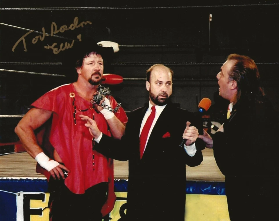 ECW TOD GORDEN Autografiado Firmado 8x10 ECW Lucha Libre con Terry Funk con Certificado de Autenticidad Foto 1 de 1