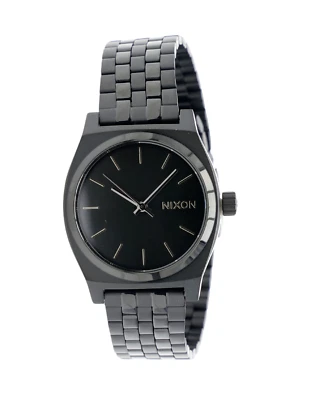 Nixon F1313 Mens Black Time Teller Stainless Steel Bracelet Watch 37 mm - Image 1 of 3
