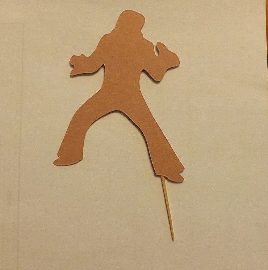 ¡Lote de 12 adornos para cupcakes Elvis!  Foto 1 de 1