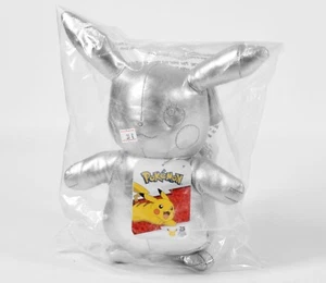 Nintendo Pokémon Pikachu plata, peluche, 25. Aniversario, nuevo - Imagen 1 de 2