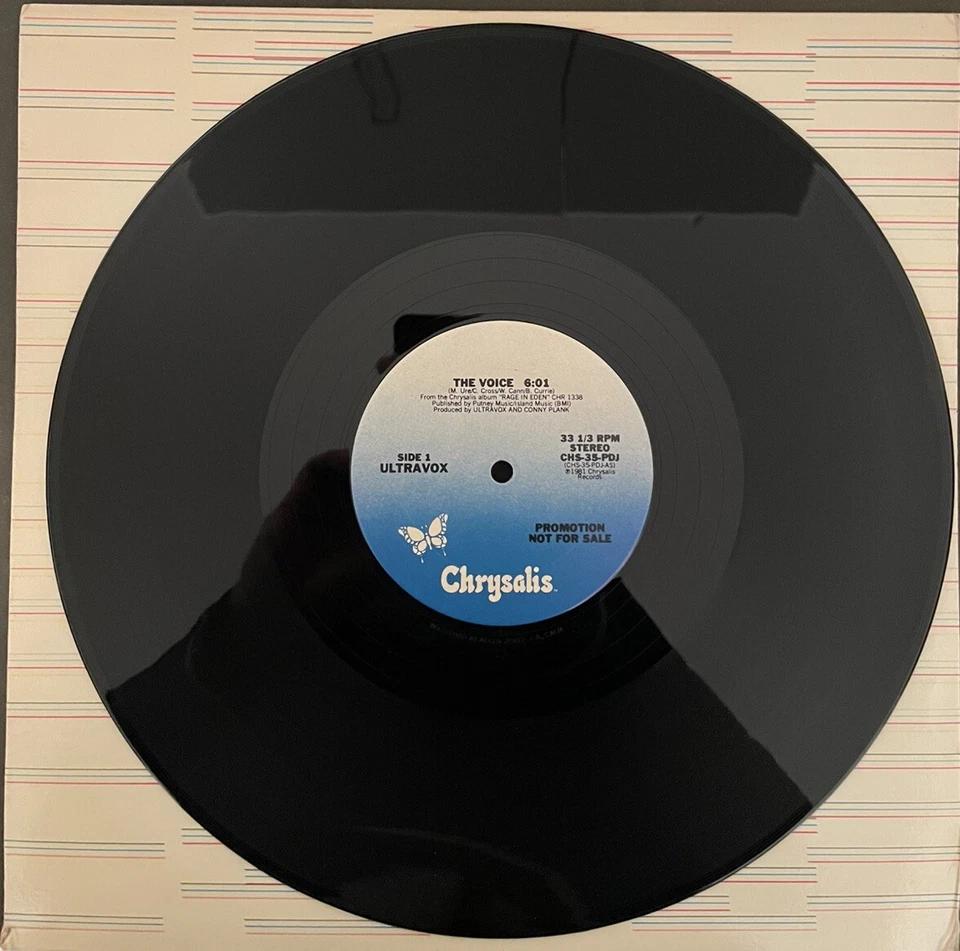 Ultravox- The Voice 12" Vinyl Promotional Single (Chrysalis) - New - Image 1 of 1