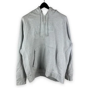 Sudadera con capucha parche bordado Swoosh grande gris Nike Y2K para hombre talla 2XL - Imagen 1 de 4