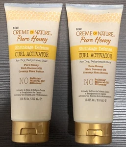 PACK OF 2 Creme Of Nature Pure Honey Curl Activator 10.5oz 310ml FREE SHIPPNG - Picture 1 of 2