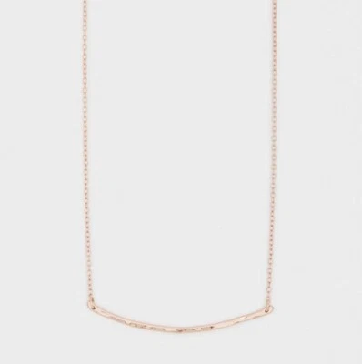 Новый с Ярлыками - Gorjana - желтовато-коричневый бар маленький ожерелье - розовое золото - Изображение 1 из 2