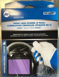 1-5 PACK Miller 271320 Casco de Soldadura Repuesto Placa de Lente de Seguridad Exterior - Imagen 1 de 3
