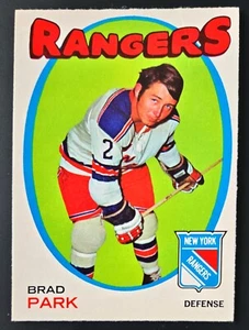 1971-72 O-Pee-Chee #40 Brad Park 2nd Year New York Rangers OPC - Bild 1 von 3