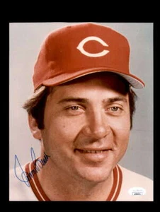 Johnny Bench JSA Coa Signed Baseball 8x10 Photo Autograph Reds - Picture 1 of 3