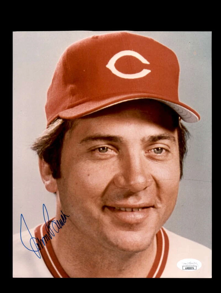 Johnny Bench JSA Coa Signed Baseball  8x10 Photo Autograph Reds - Image 1 of 3